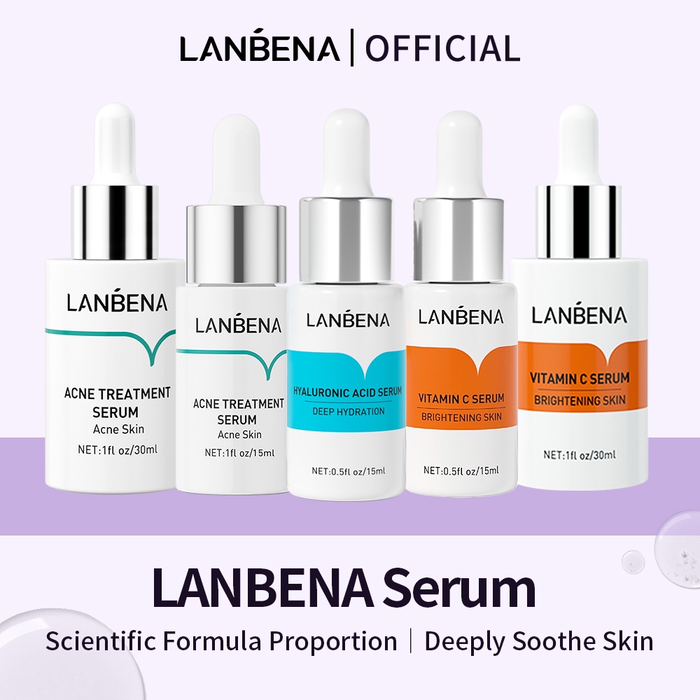 Jual Bpom Lanbena Face Serum Whitening Vitamin C Serum Hyaluronic