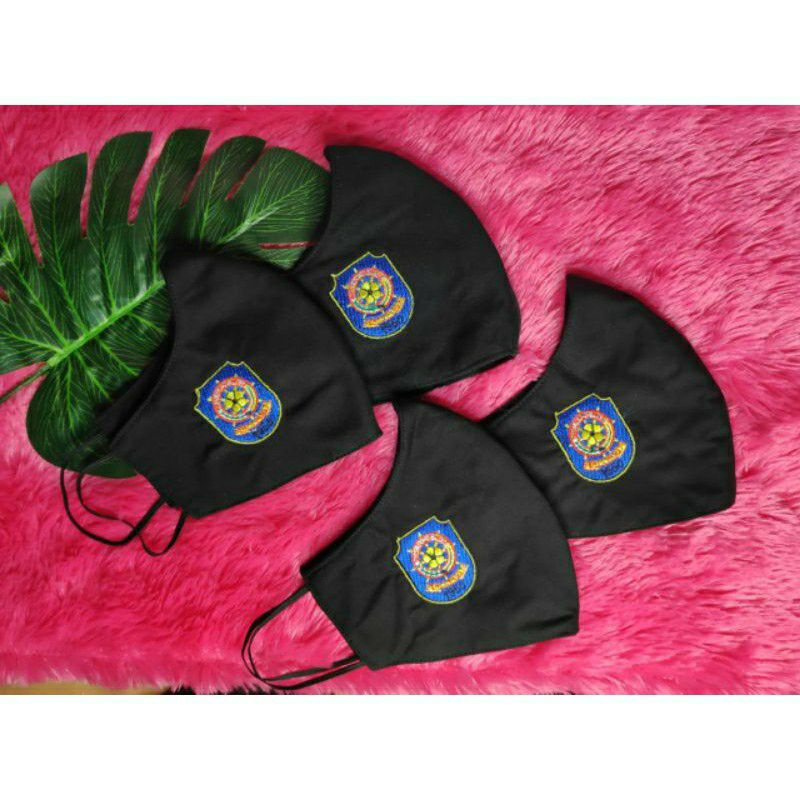 Masker Duckbill logo satpol PP pamong praja sablon/ bordir