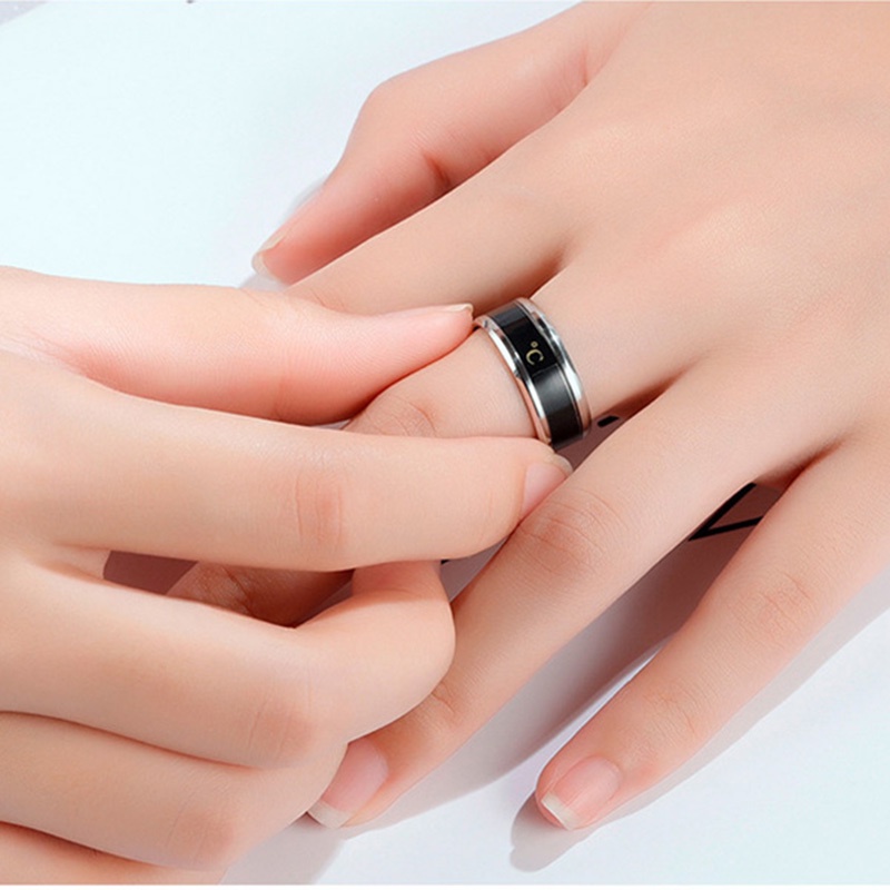 Cincin Jari Bahan Stainless Steel Untuk Pria Dan Wanita