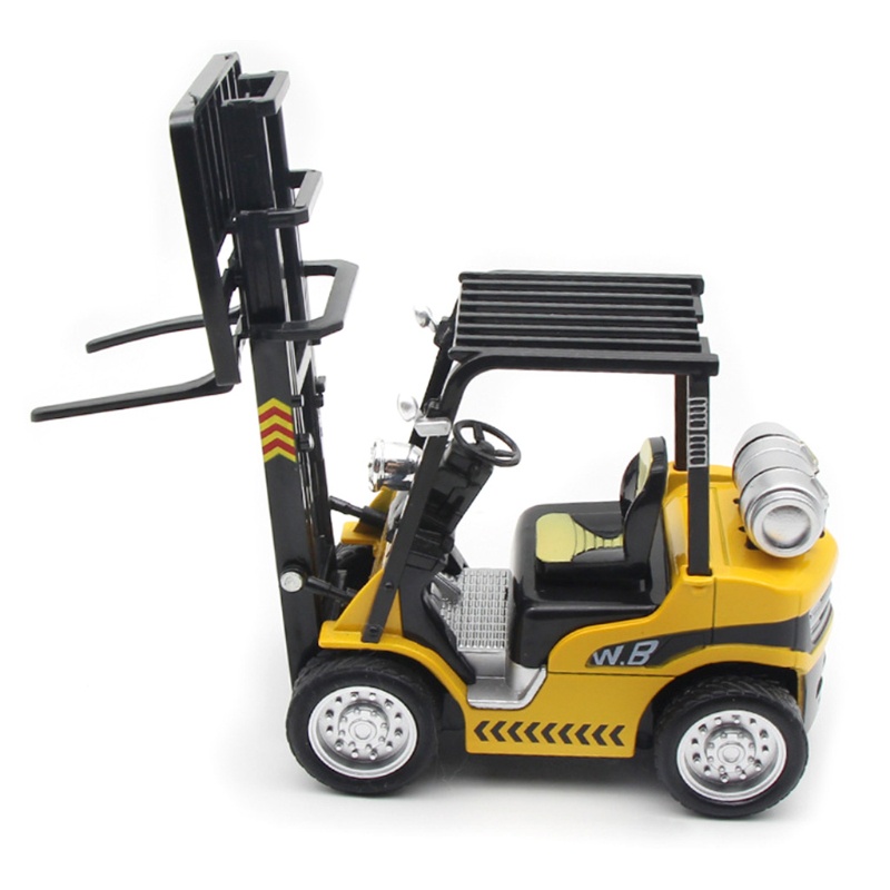 Truk Forklift Mary Dengan Suara Dan Cahaya Friction Powered Lifting Control Forklift Kendaraan Angkat Plastik Heavy Duty