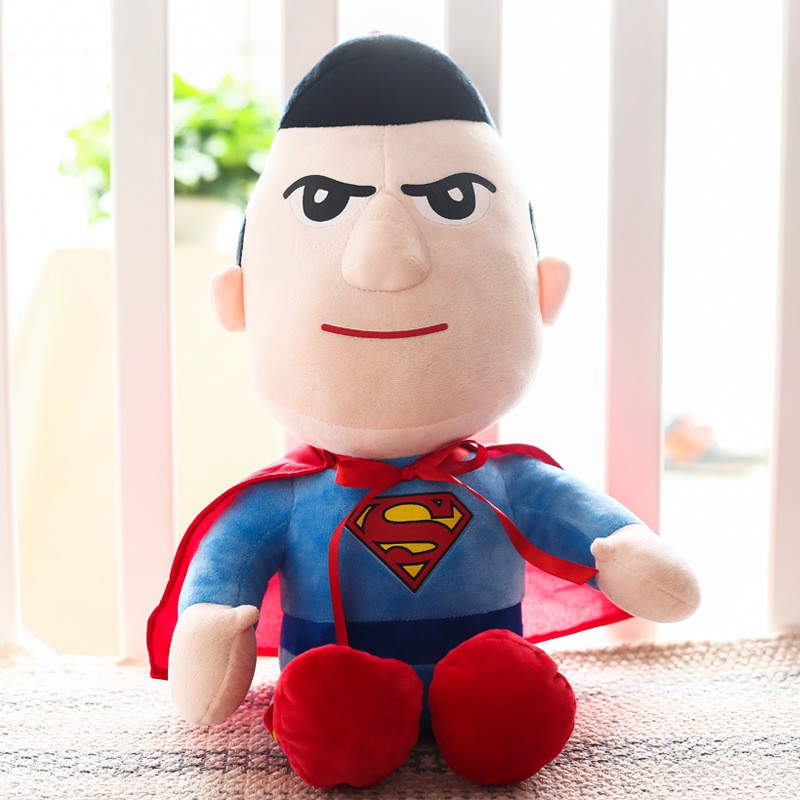 Mainan Boneka Plush Karakter Marvel Avengers Batman Spider Man Iron Man Ukuran 27CM Untuk Hadiah Anak