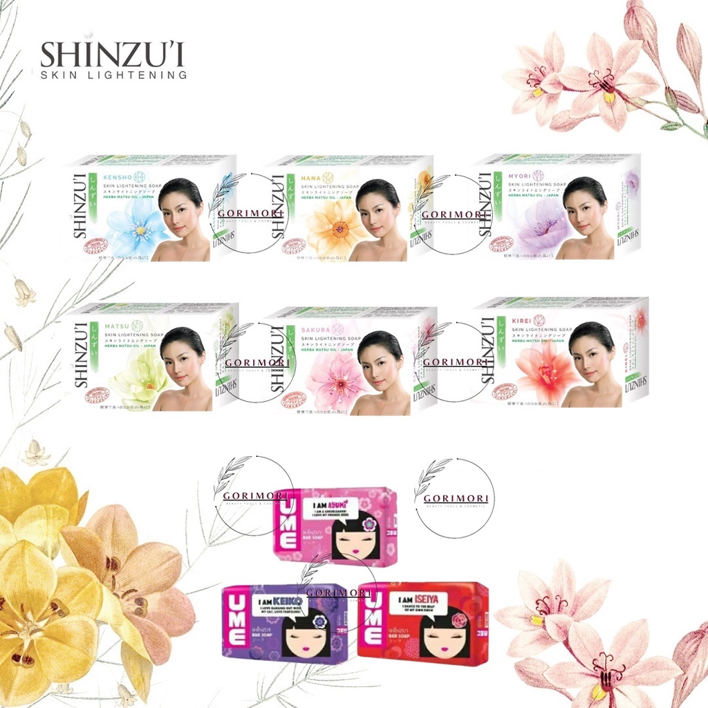 GORIMORI SHINZUI SKIN LIGHTENING BAR SOAP - UME SOAP SABUN MANDI BATANG