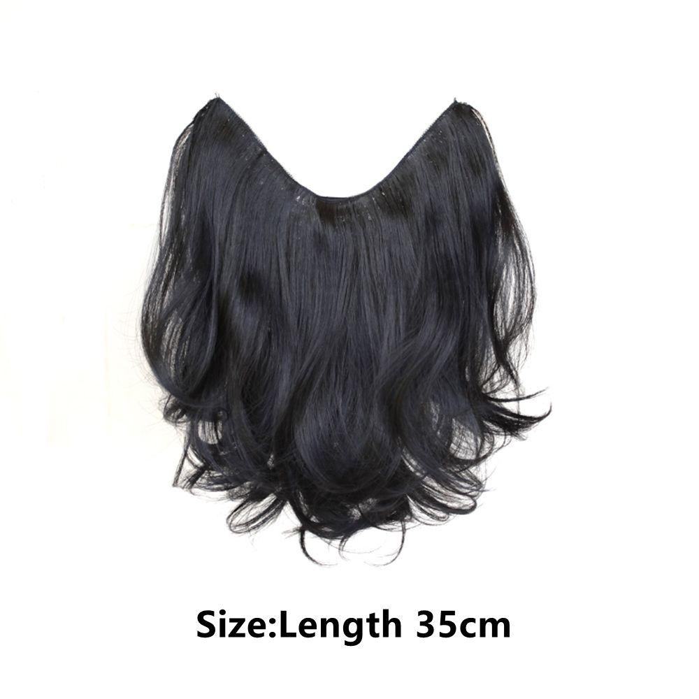 Agustinina Rambut Keriting Panjang Mulus Alami Korea U-shaped Hairpiece Clip In Hair Extensions