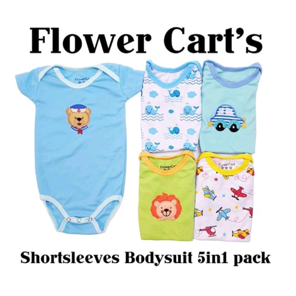 5 pc Baju Jumper Bayi perempuan laki laki 0-2Th Jumpsuit Bayi BC-01-4 Baju Bayi cewek Cowok Kaos Bayi