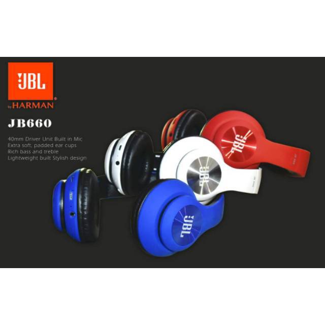 Headphone / earphone bando bluetooth wireless JBL JB660