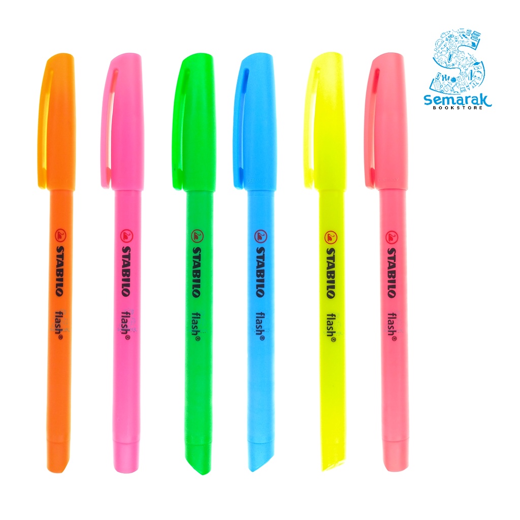 

Stabilo Flash Highlighter - Orange / Pink / Green / Blue / Yellow / Red