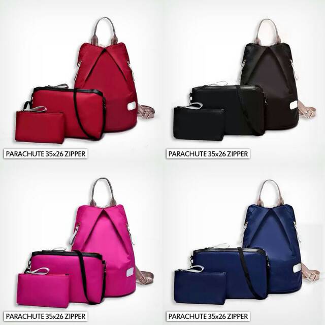 TAS IMPORT HQ #6500 3IN1 - RANSEL BATAM - RANSEL 3IN1 PARASUT - RANSEL SERUT - RANSEL