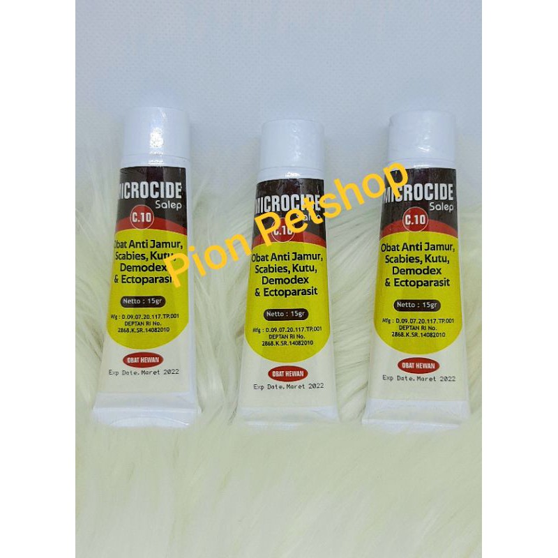 MICROCIDE SALEP 15gr Anti Jamur, Scabies, dan Kutu khusus Anjing dan Kucing