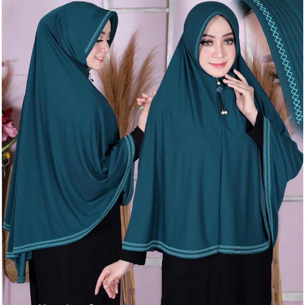 Hijab Instan Terbaru Amanda Original Stella Premium Jilbab Instan Khimar Jilbab Syari Jumbo Kekinian
