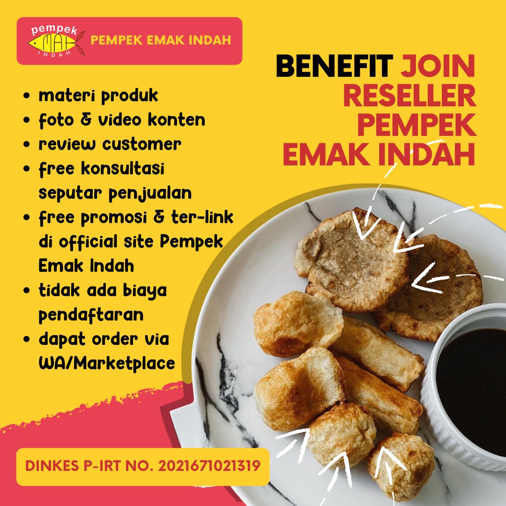 PEMPEK EMAK INDAH - PAKET KHUSUS RESELLER PEMPEK EMAK INDAH 10 Paket ( 30 PAX ) - PEMPEK MPENAK PALEMBANG ASLI IKAN TENGGIRI