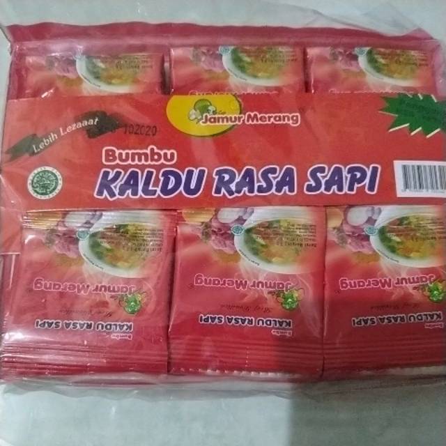 

Kaldu Cap Jamur Merang rasa sapi 1 Dus