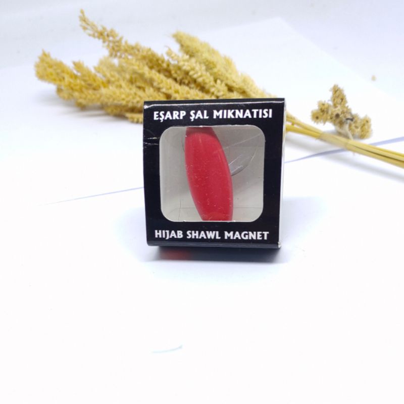 Bros pin kapsul BROS JILBAB Oval / BROS DAGU  Oren Turkey-Merah
