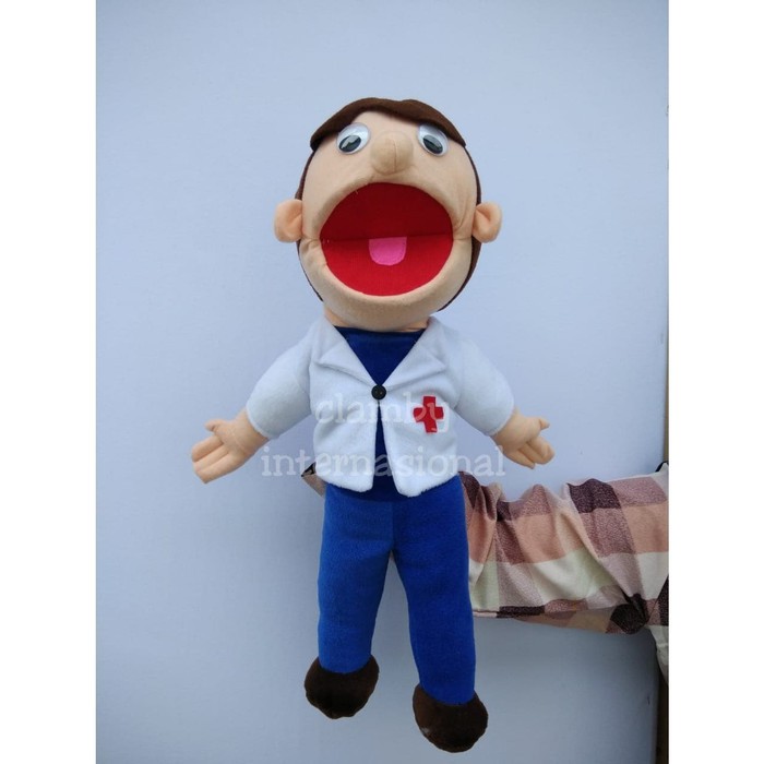 Boneka Tangan Muppet Dokter | Handpuppet Mainan Edukasi Anak