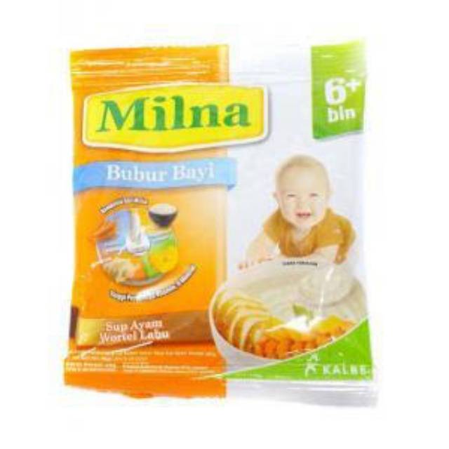 Milna bubur bayi Sup Ayam labu sachet ( 8 pcs )