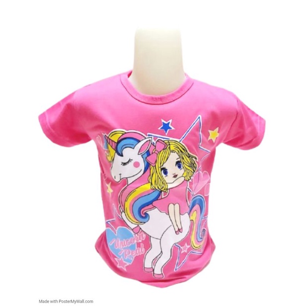 PAKAIAN KAOS Anak Perempuan Pony Gilrs cute 1-10 Tahun