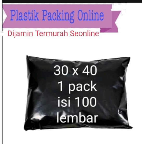 ( TERMURAH ) UK 30 X 40 ISI 5 pcs / PLASTIK HD hitam  / plastik packing online uk 30X40 CM / PLASTIK PACKING ONLINE murah polybag / plastik packing online shop