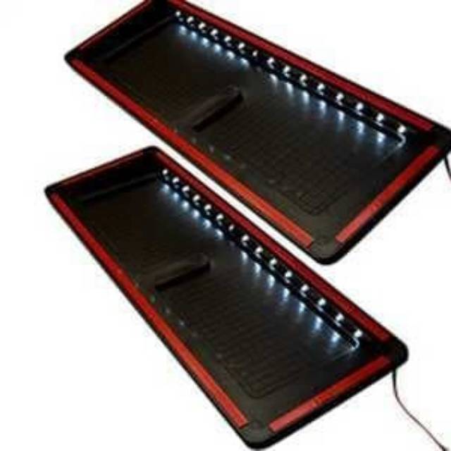 Dudukan / Tatakan / Tempat Plat Nomor Mobil Lampu LED