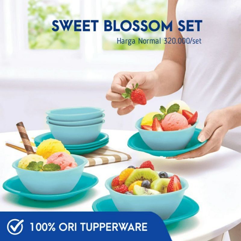 Sweet Blossom / Desert bowl / Bowl tosca / bowl Tupperware/dessert dish/dessert plate/Tupperware tos