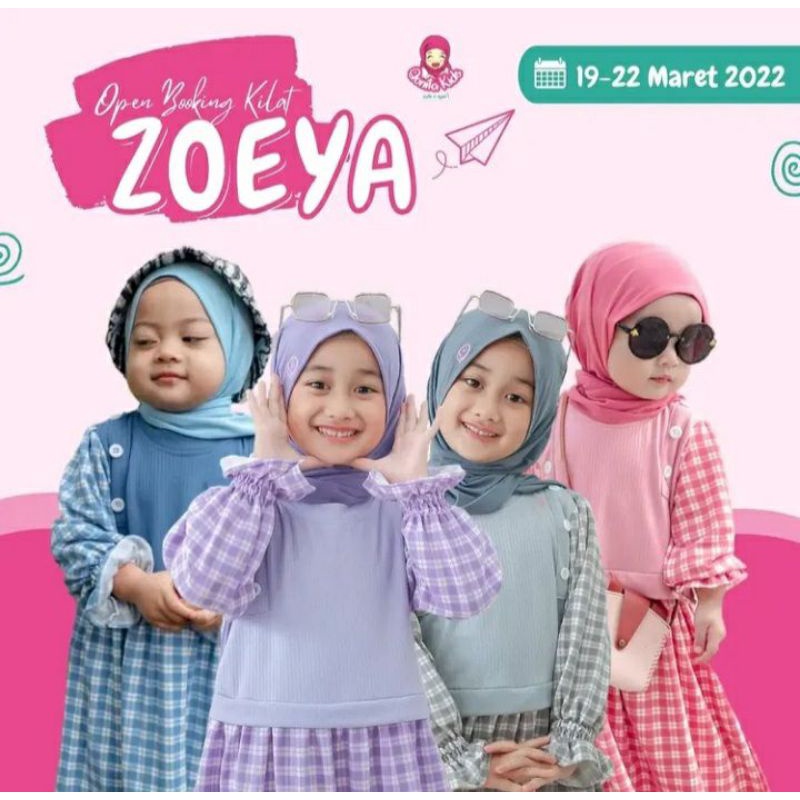 Gamis Zoeya by Qonita Kids anak bayi lucu remaja