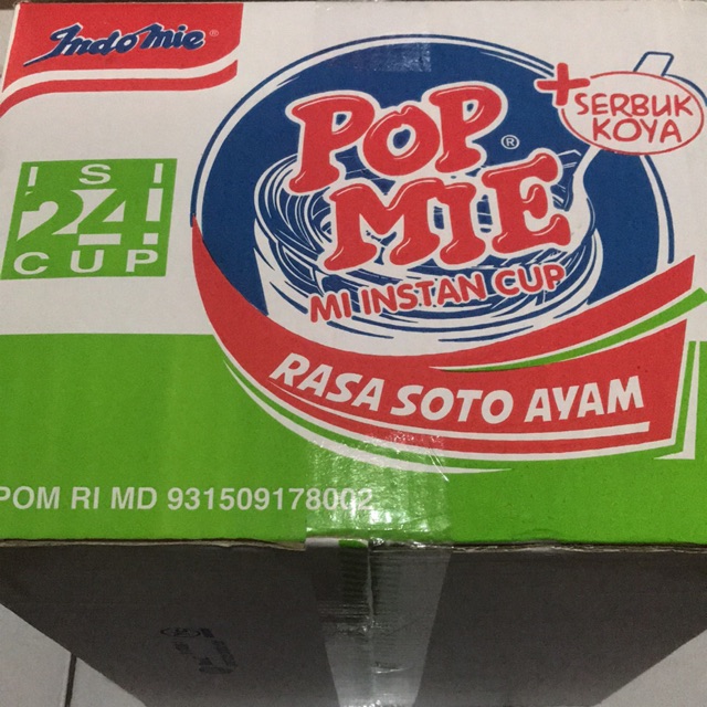 

Pop Mie Soto Ayam 77g / Dus
