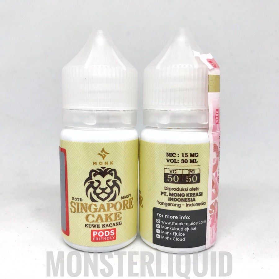 PODS SINGAPORE CAKE KUWE KACANG BY MONK 15MG 30ML