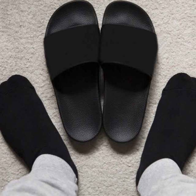  Ukuran  39 46 Sandal  Pria Korea  Fashion Ulzzang Sandalhitam 