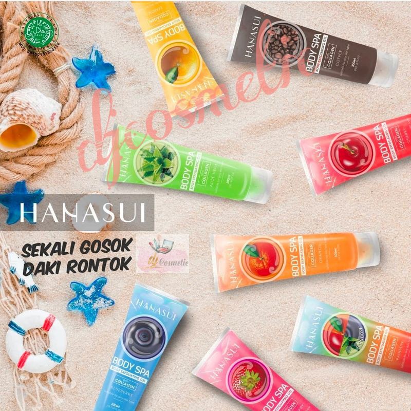 [300ml] Hanasui Body Spa | Body Exfoliating Gel With Collagen