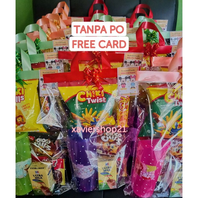 

Paket snack ulang tahun anak + BOTOL MINUM /PAKET B/FREE CARD / GOODIE BAG ULTAH MURAH