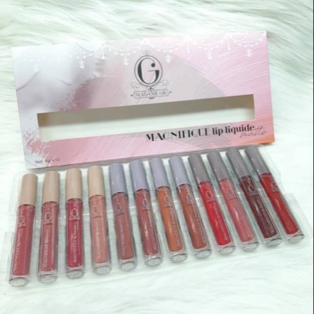 LIPGLOSS MADAMGIE ISI 12.PCS LIP GLOOS