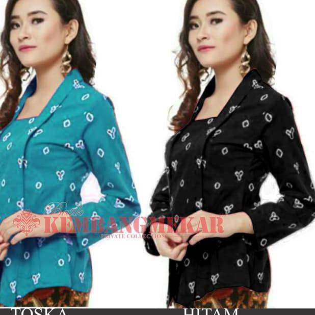 Terlaris Kebaya Kutubaru Batik Jumputan Dian Sastro Kembang Mekar Model Terbaru Bigsize Jumbo 3L
