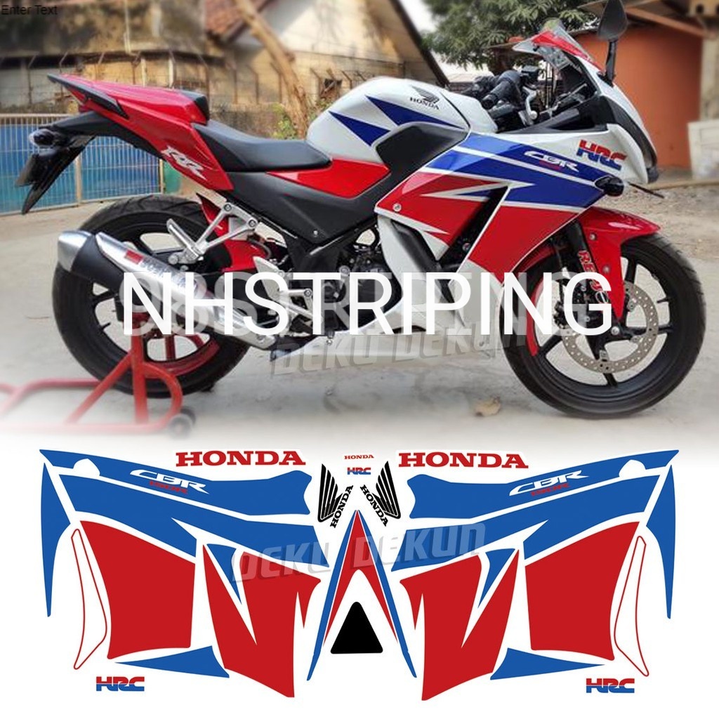 STRIPING CBR 150R HRC 2014 STIKER LIS STANDAR ORI HONDA CBR150R STIKCKER