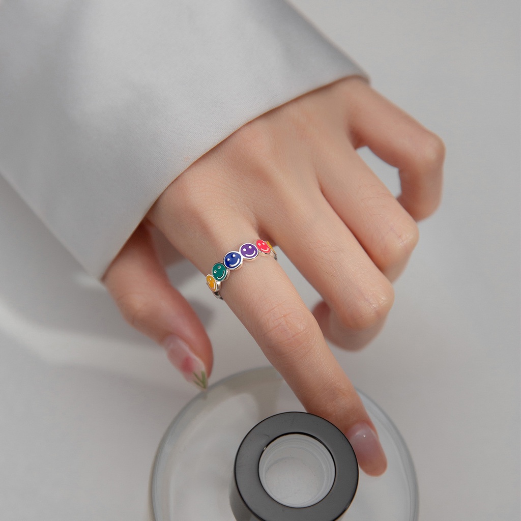 Cincin Model Terbuka Bahan Sterling Silver 925 Gaya Simple Untuk Wanita