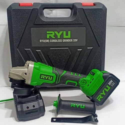 RYU RCG 20 Volt Mesin Gerinda Baterai 4&quot; Cordless Angle GrindeR