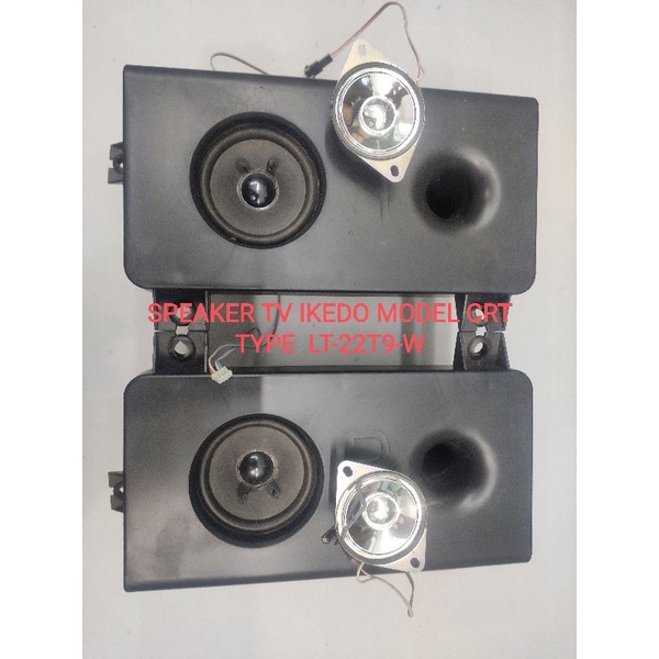 PAKET SPEAKER TV LED IKEDO MODEL CRT TYPE LT-22T9-W ORIGINAL NORMAL TESTED