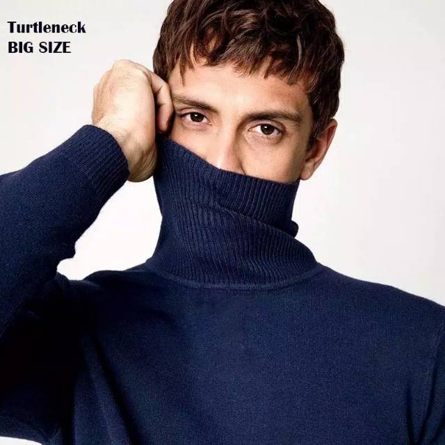 SWEATER PRIA RAJUT ROUNDHAND MODEL KOREA TURTLENECK JUMBO BIG SIZE FIT XXL++