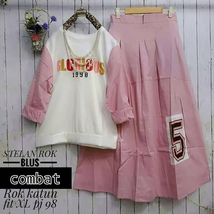 Baju Setelan Muslim Wanita/ VIANA SET PR001/ Setelan Setelan Terlaris - Pink Grey