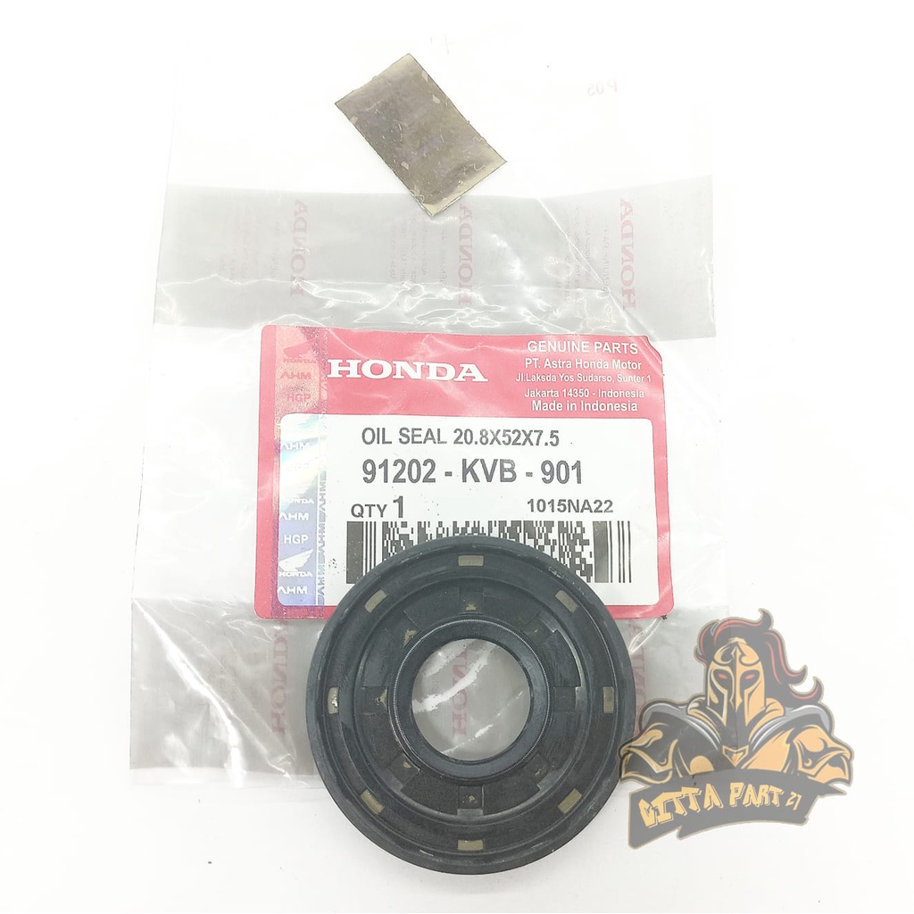 OIL OLI SIL SEAL KRUK AS HONDA KVB KUALITAS ASLI ORIGINAL HONDA AHM PRESISI BAHAN BERKUALITAS TIDAK KERAS TIDAK MELAR DAN DIJAMIN AWET BEAT KARBU BEAT FI VARIO KARBU VARIO 110 FI SCOOPY KARBU SCOOPY FI SPACY KARBU SPACY FI