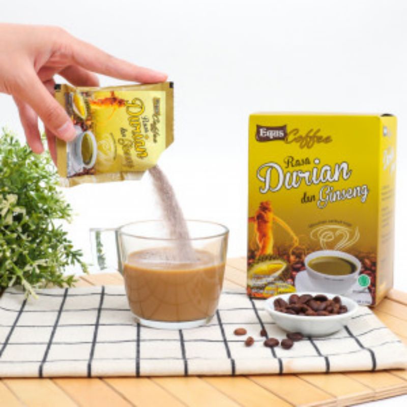 

Kopi Gingseng Dengan Aroma Rasa Durian Azzura | Creamy Coffee Plus Herbal