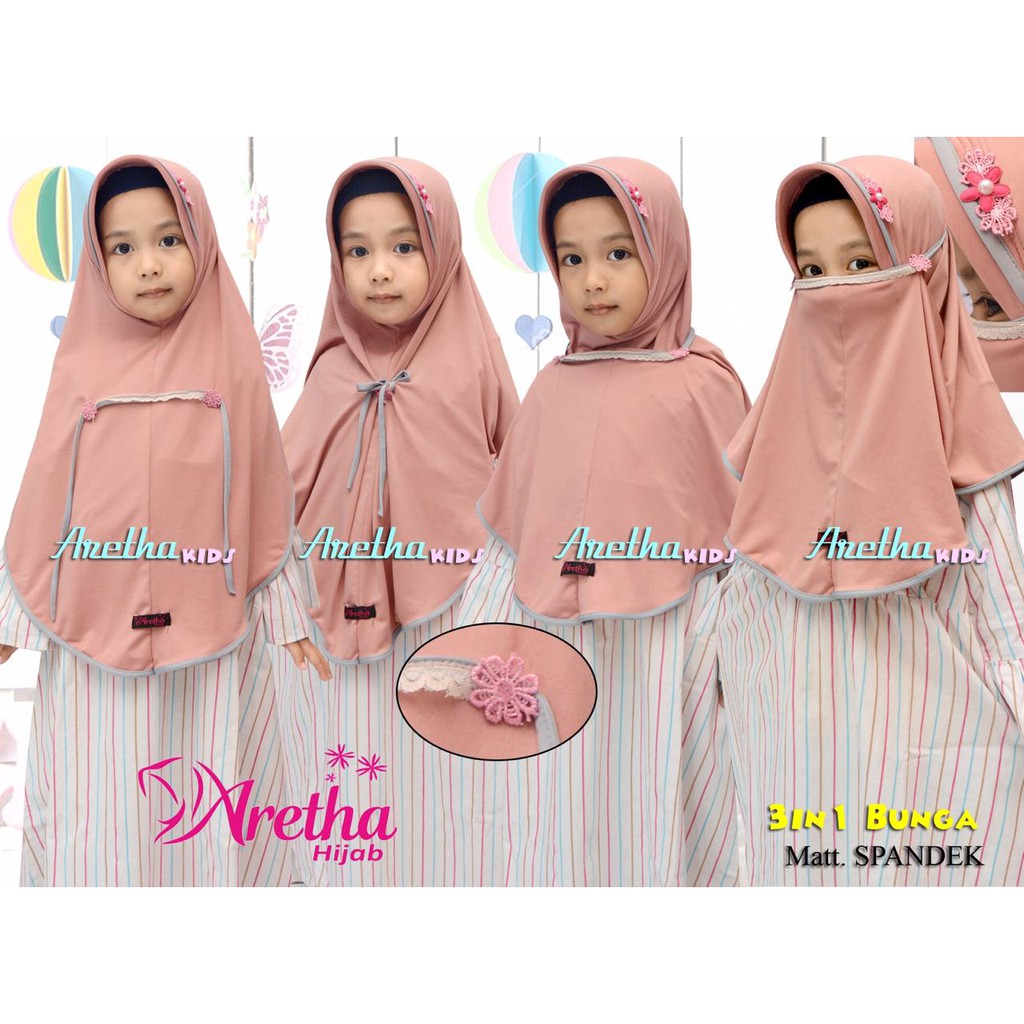 HIJAB ANAK INSTANT 3IN1 ALEA ORI ARETHA