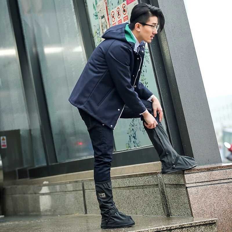 Sarung Pelindung Sepatu Rain Cover Hujan Sepatu dengan Reflektor Cahaya