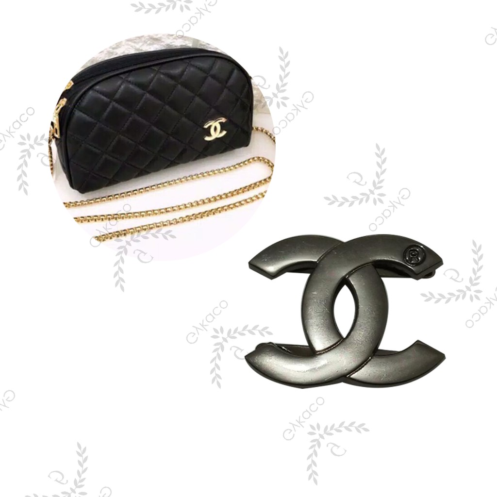 M039 Plat Tancap Kakian Merek CHNL - Aksesoris Tas &amp; Dompet Wanita Fashion (IMPORT)