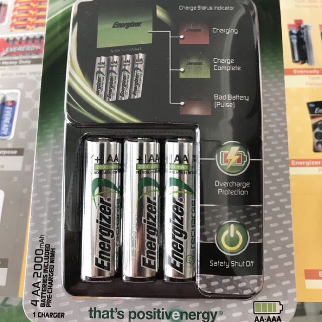 Batu baterai charger energizer 2000mah