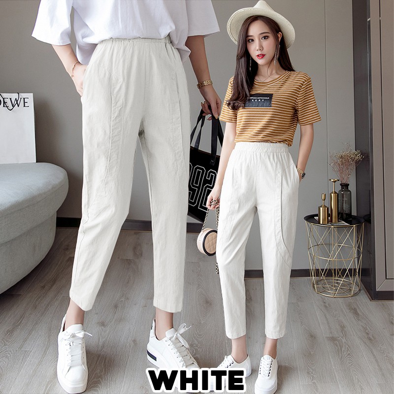 KARAKOREA 625 D Linen Long Pants/Celana Linen/Celana Kantor/Korean Linen Pants/Pants korea/Celana korea/Celana Wanita