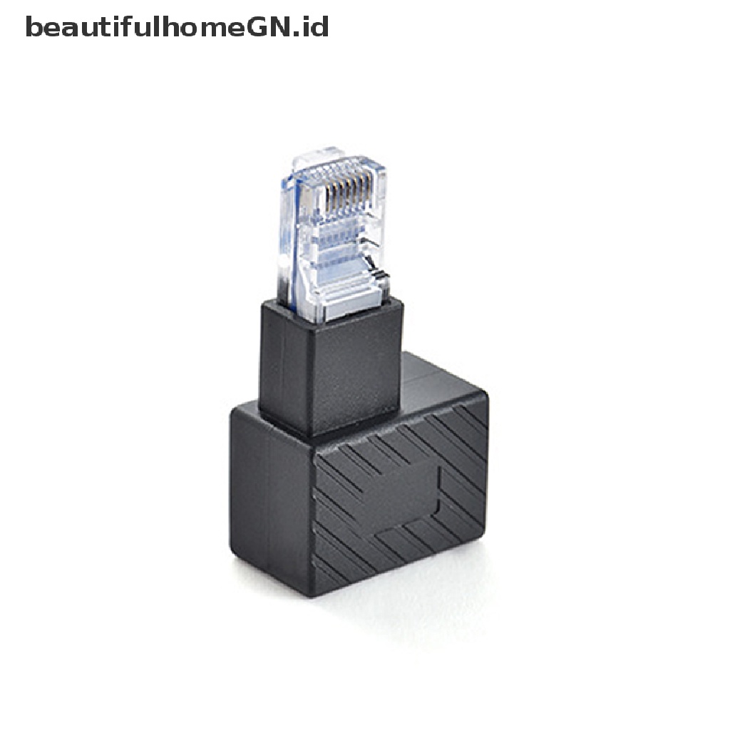 { beautifulhomeGN.id } 90 Degree 270 Degree Up Down Left Right Multi-angle RJ45 Male to Female Lan ~