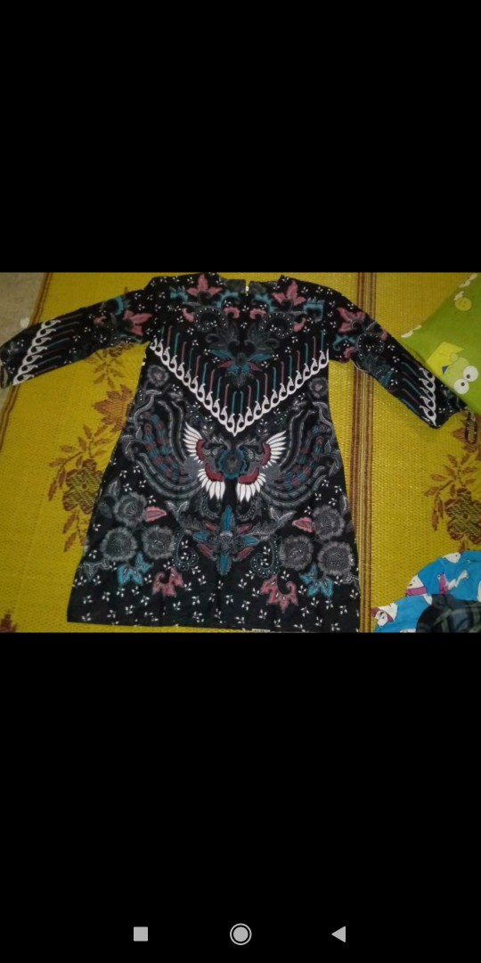 Batik Couple Keluarga Sania Ruffle Ori Ndoro Jowi Dnt Kupu Hitam
