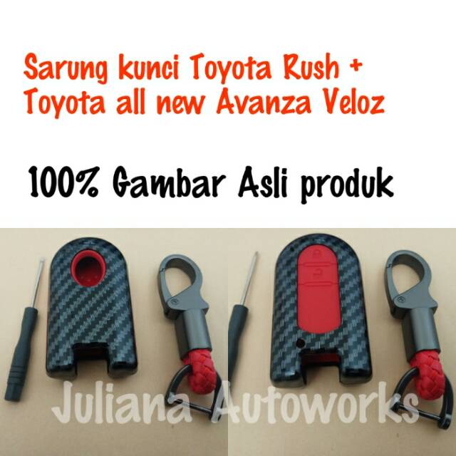 COVER KEY KUNCI REMOT TOYOTA AVANZA VELOZ RUSH DAIHATSU TERIOS 2019