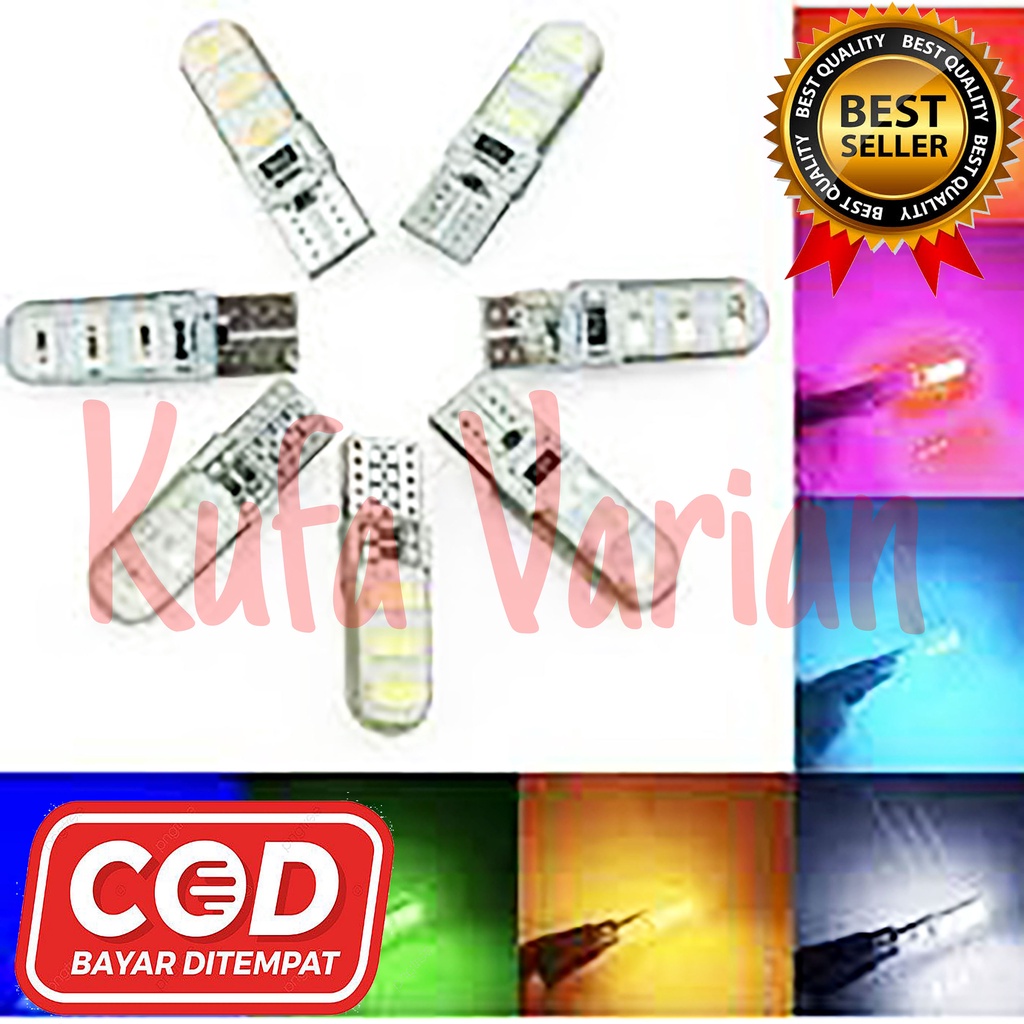 LAMPU SEN SEIN MOTOR SENJA 6 LED T10 JELLY JELLYFISH Lampu Speedometer Diam Flash honda yamaha suzuk