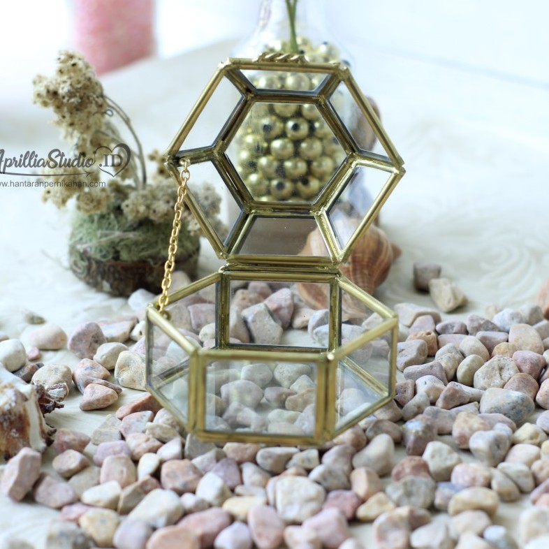 Kotak Perhiasan | Ringbox Terarium Mini Diamond S6