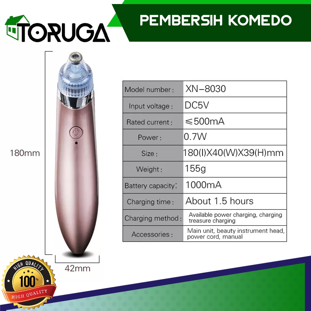 Alat Penyedot Komedo Jerawat Elektrik Comedo Remover Suction VACUUM  Blackhead REMOVAL