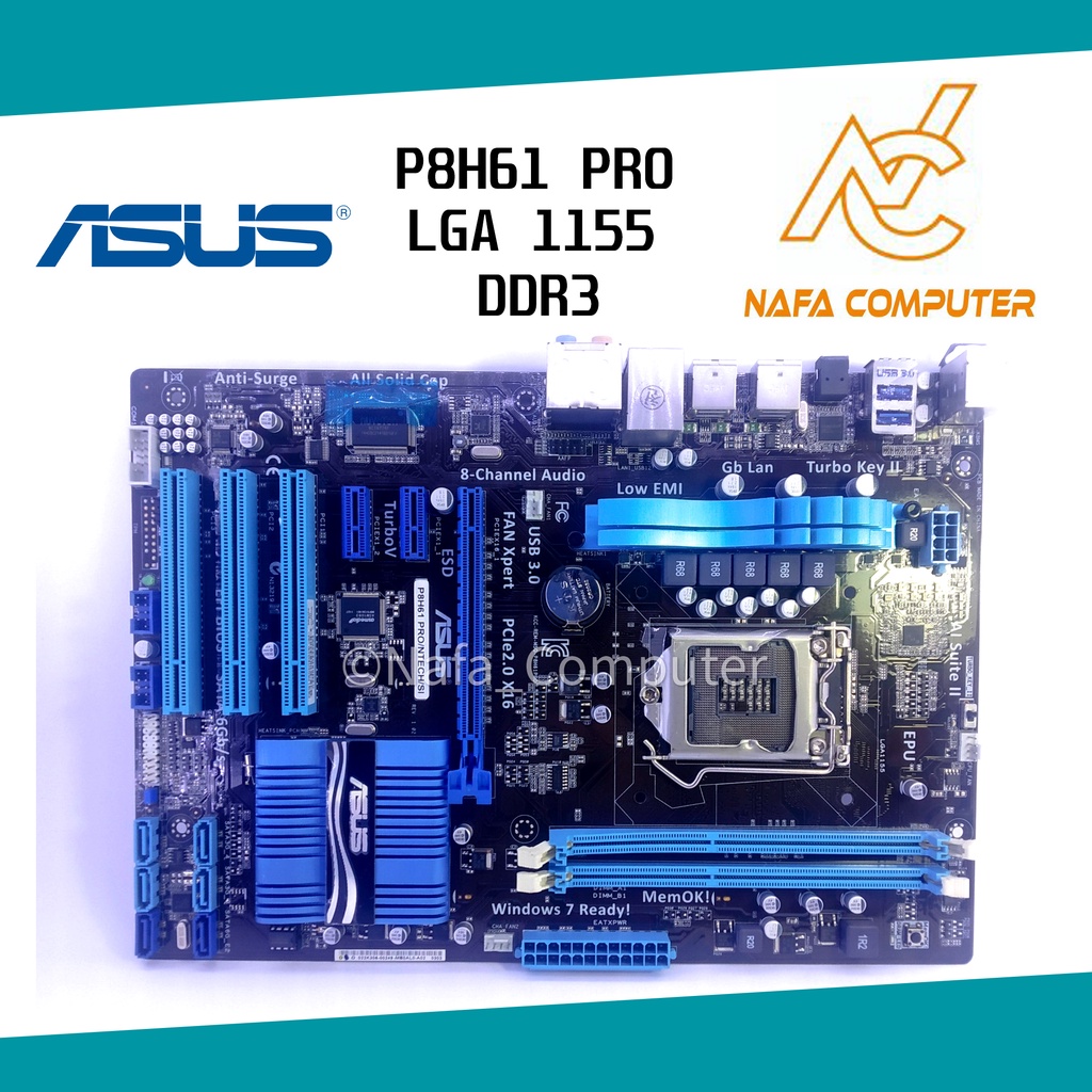 Motherboard ASUS P8H61 PRO LGA 1155 DDR3 VGA OFFBOARD